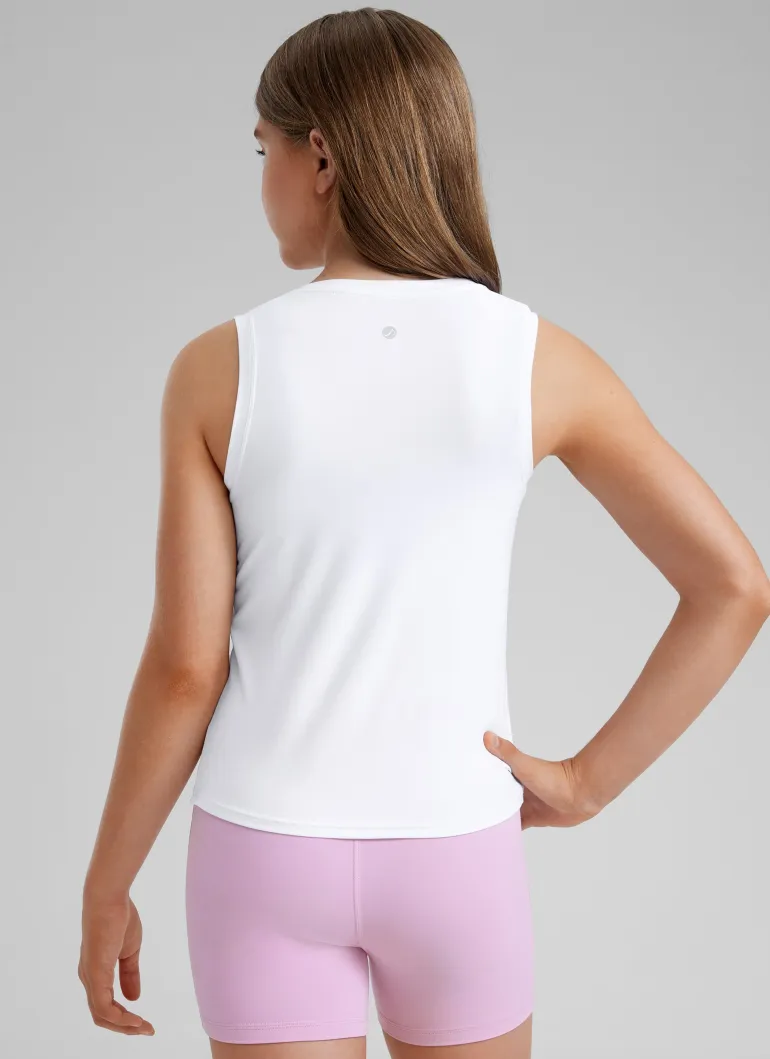 Girl Cloudweight Hip Length Sleeveless Tank