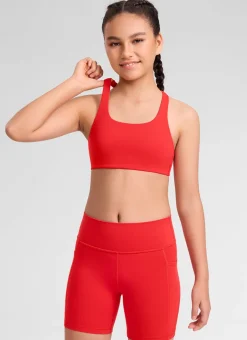 Girls Butterluxe U Neck Mold Sports Bra
