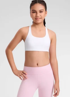 Girls Butterluxe U Neck Mold Sports Bra