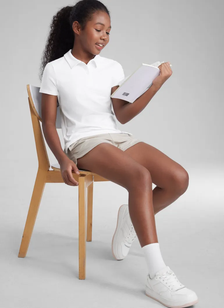 Girls Cloud Jersey Polo Shirts