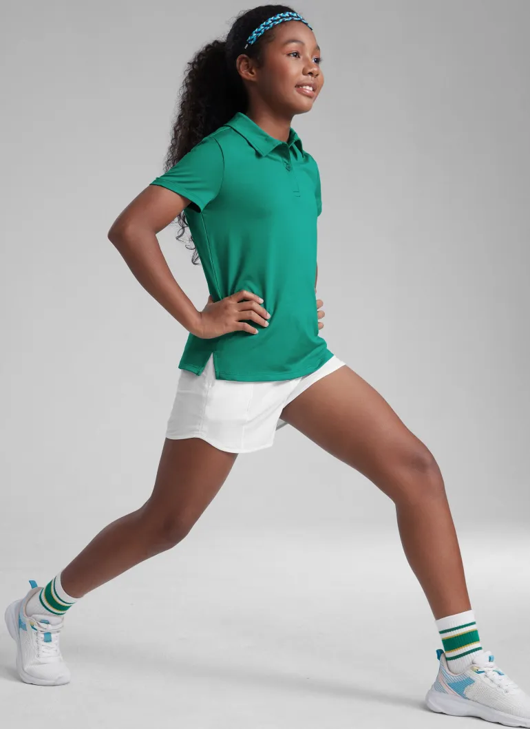 Girls Cloud Jersey Polo Shirts