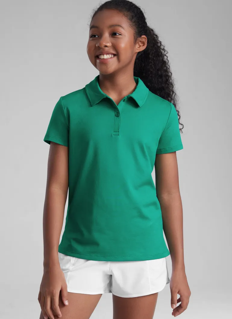 Girls Cloud Jersey Polo Shirts