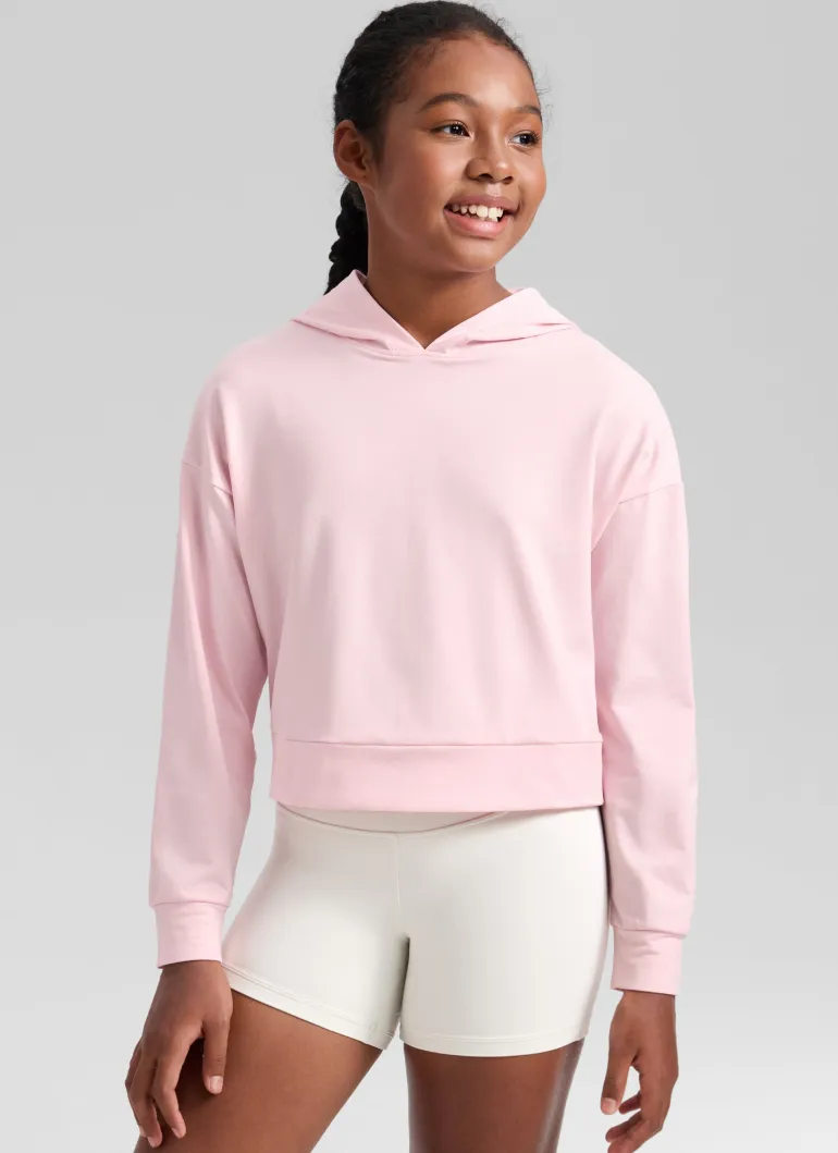 Girls Cloud Jersey Pullover Hoodie