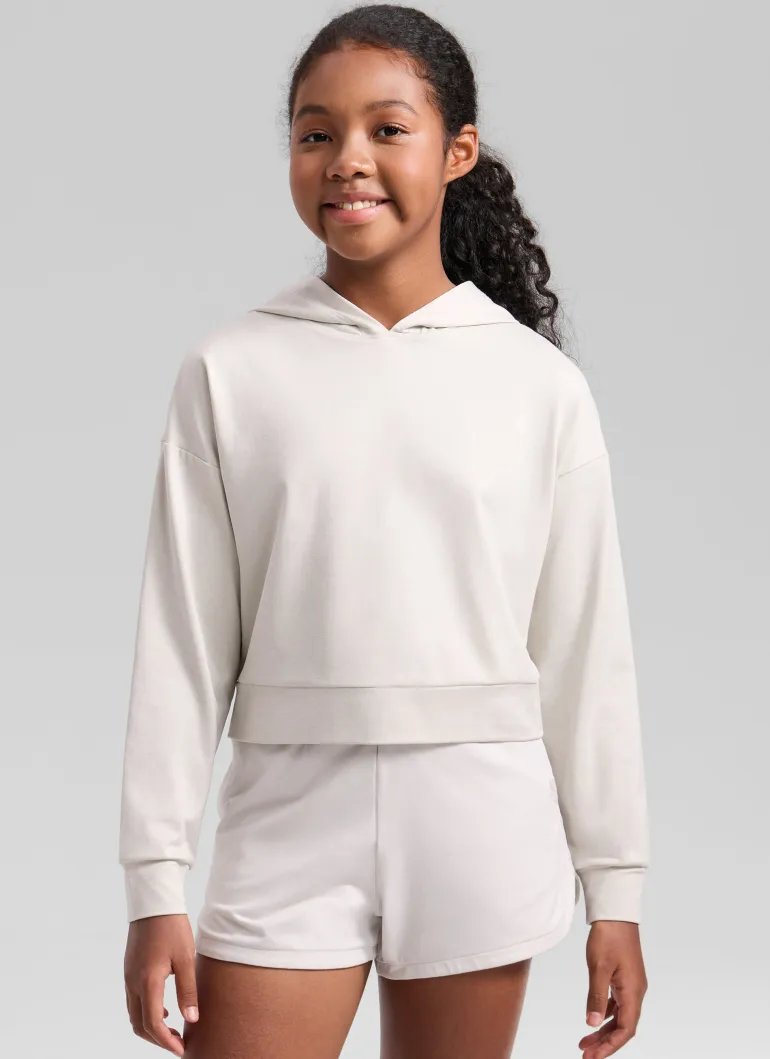 Girls Cloud Jersey Pullover Hoodie
