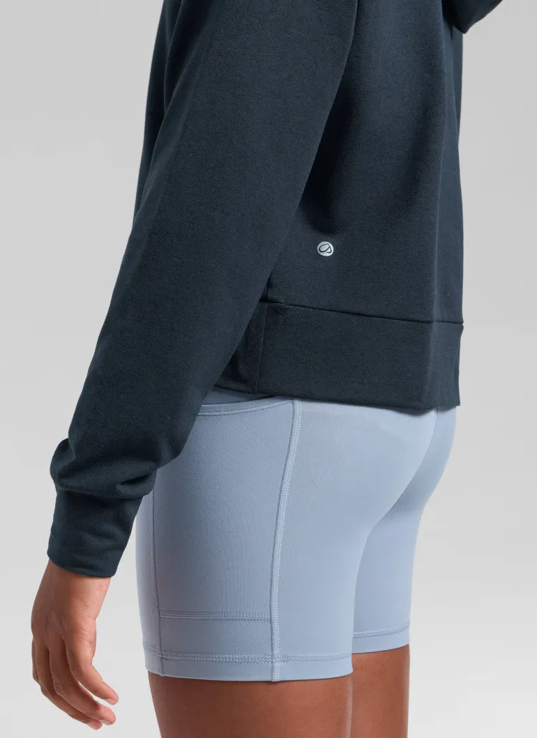 Girls Cloud Jersey Pullover Hoodie