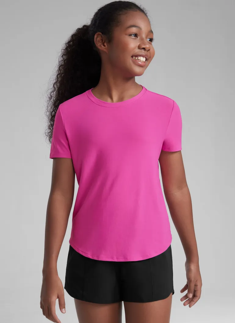 Girls Cloudweight Athletic Short Sleeve