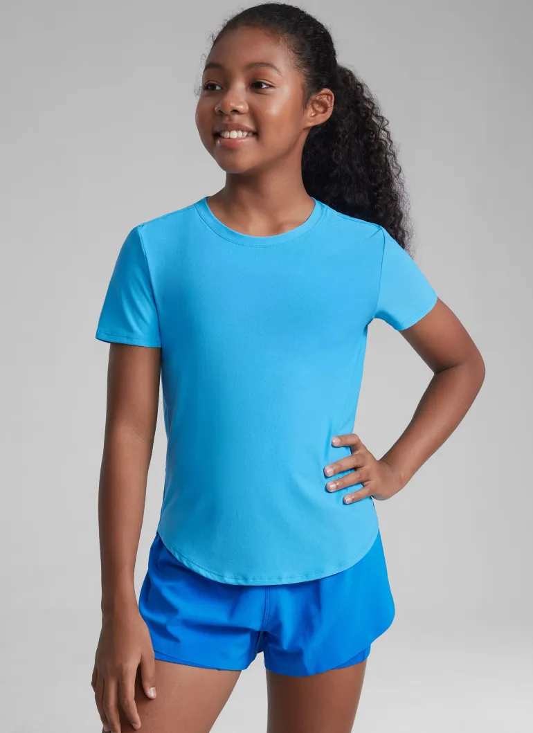 Girls Cloudweight Athletic Short Sleeve
