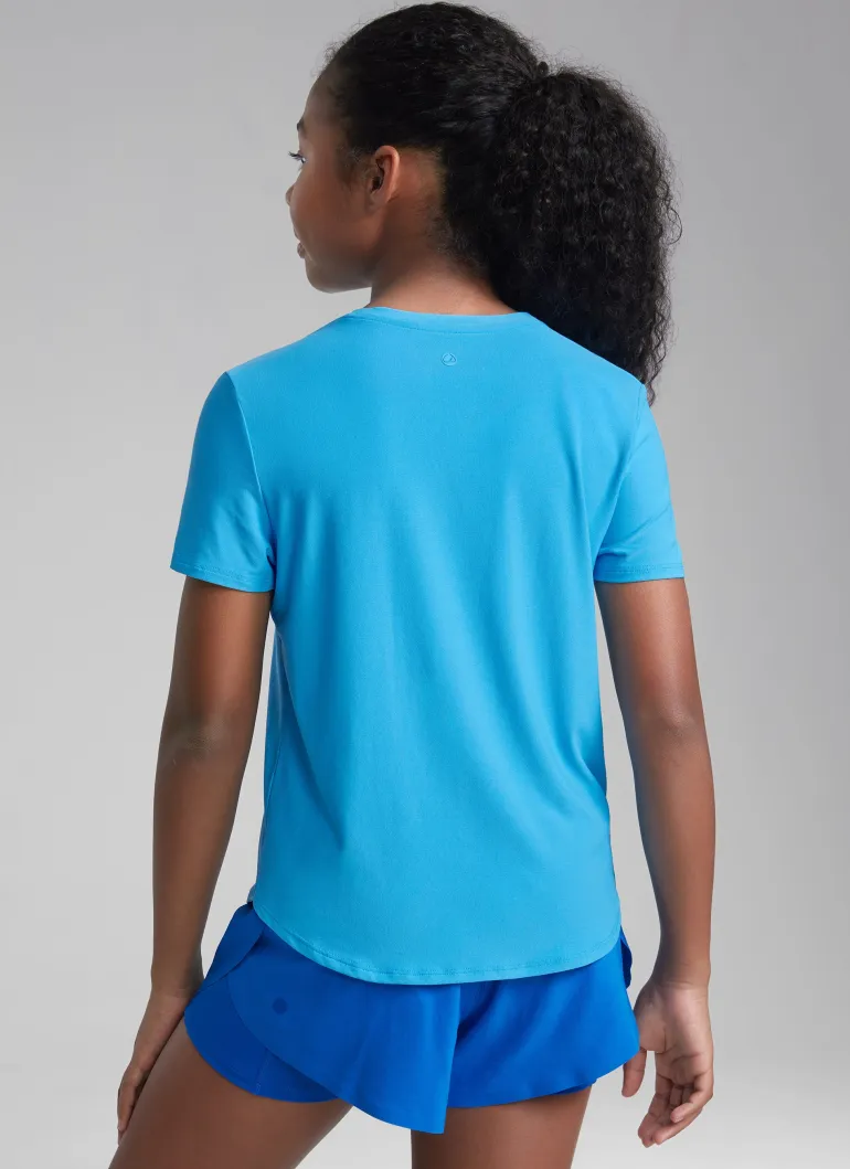 Girls Cloudweight Athletic Short Sleeve