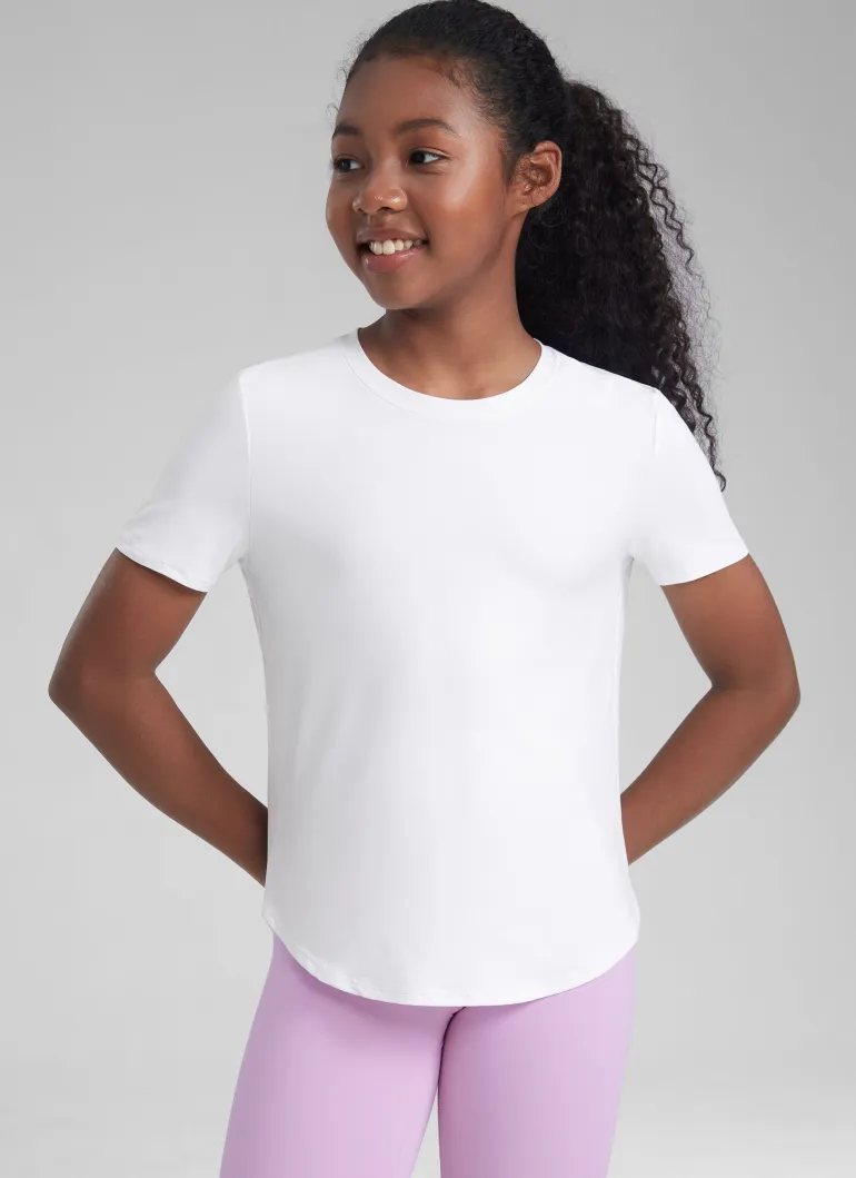 Girls Cloudweight Athletic Short Sleeve