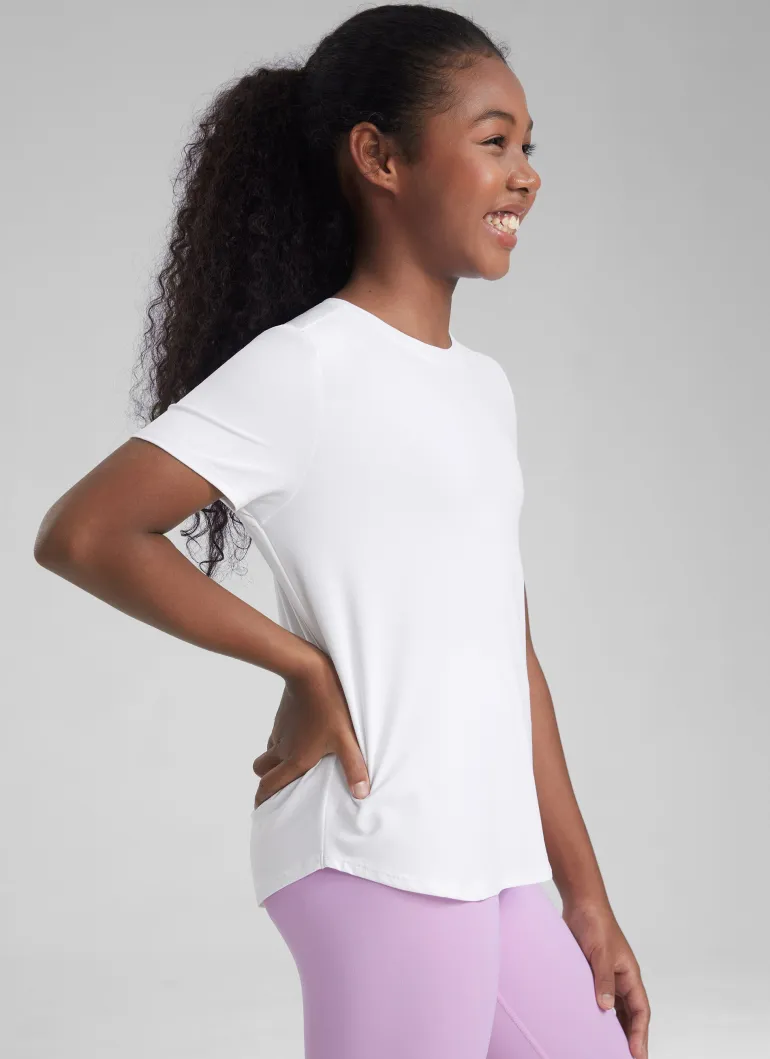 Girls Cloudweight Athletic Short Sleeve