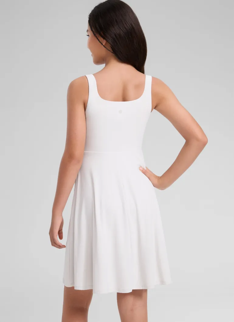Girls Cloudweight Double Lined Pocket Midi Dress