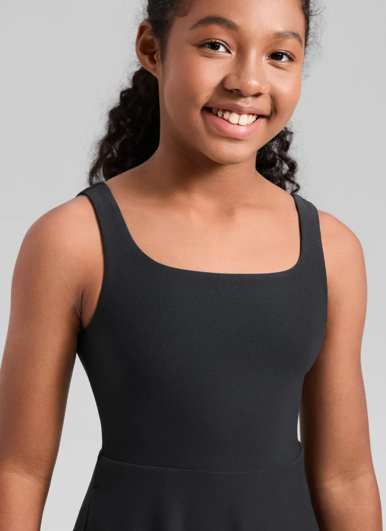 Girls Cloudweight Double Lined Pocket Midi Dress