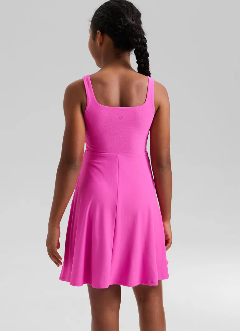 Girls Cloudweight Double Lined Pocket Midi Dress