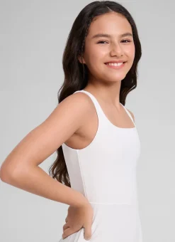 Girls Cloudweight Double Lined Pocket Midi Dress