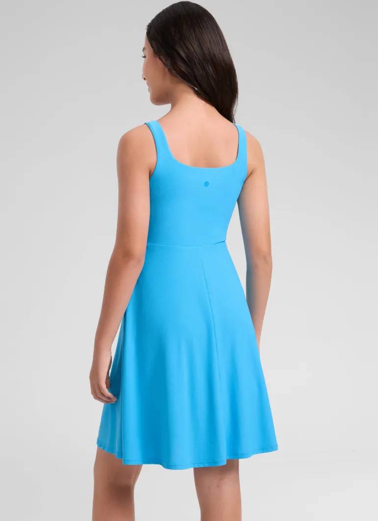 Girls Cloudweight Double Lined Pocket Midi Dress