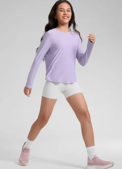 Girls Cloudweight Side Slit Long Sleeve
