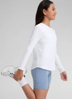 Girls Cloudweight Side Slit Long Sleeve
