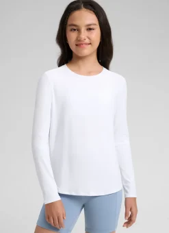 Girls Cloudweight Side Slit Long Sleeve