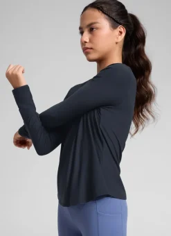 Girls Cloudweight Side Slit Long Sleeve