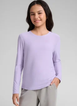 Girls Cloudweight Side Slit Long Sleeve