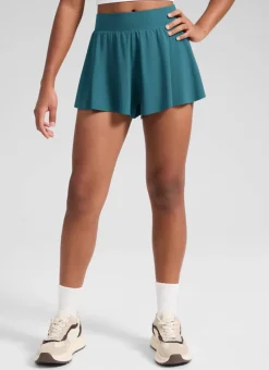 Girls High Rise 2 in 1 Flowy Sport Shorts 2.5''