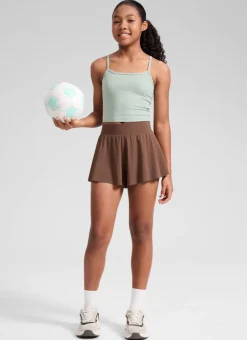 Girls High Rise 2 in 1 Flowy Sport Shorts 2.5''