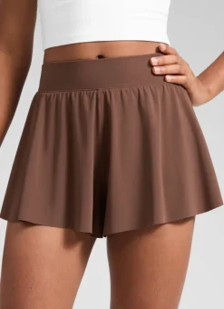Girls High Rise 2 in 1 Flowy Sport Shorts 2.5''