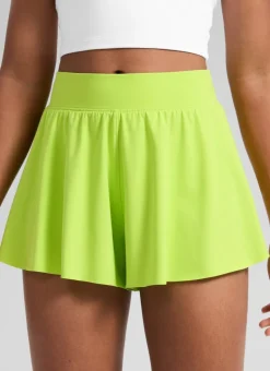 Girls High Rise 2 in 1 Flowy Sport Shorts 2.5''