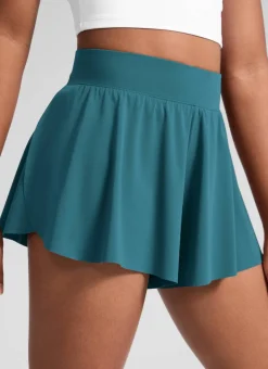 Girls High Rise 2 in 1 Flowy Sport Shorts 2.5''