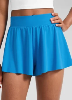 Girls High Rise 2 in 1 Flowy Sport Shorts 2.5''
