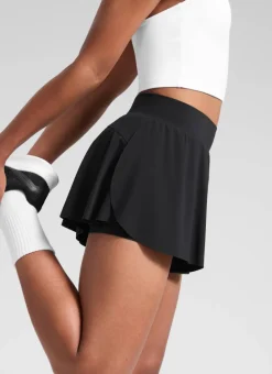 Girls High Rise 2 in 1 Flowy Sport Shorts 2.5''