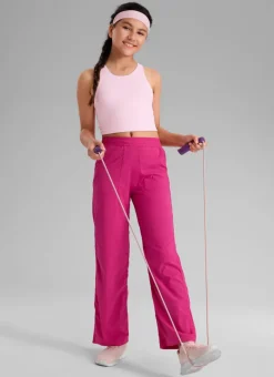 Girls Lightweight Straight Leg Pocket Pant