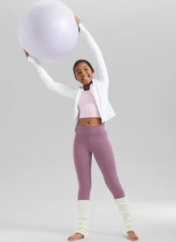 Girls Matte Thermal Fleece Lined Legging