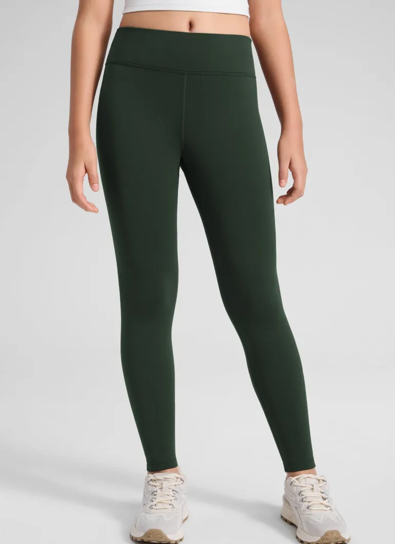 Girls Matte Thermal Fleece Lined Legging