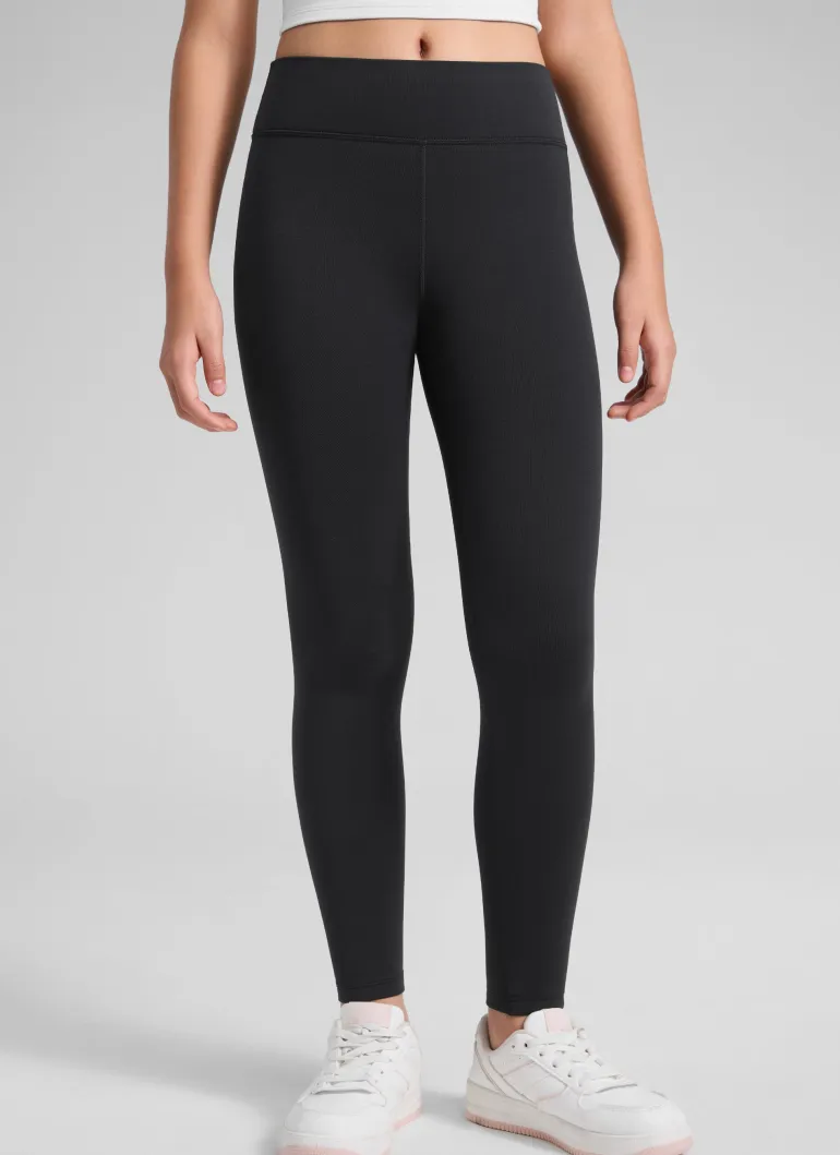 Girls Matte Thermal Fleece Lined Legging