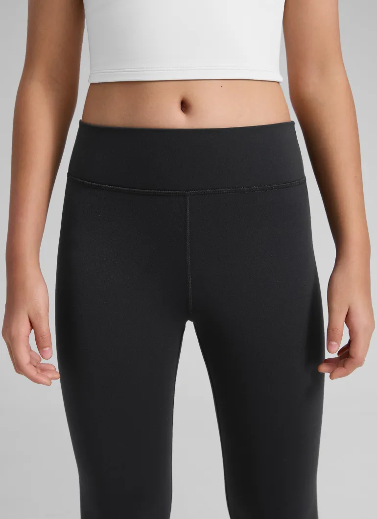 Girls Matte Thermal Fleece Lined Legging