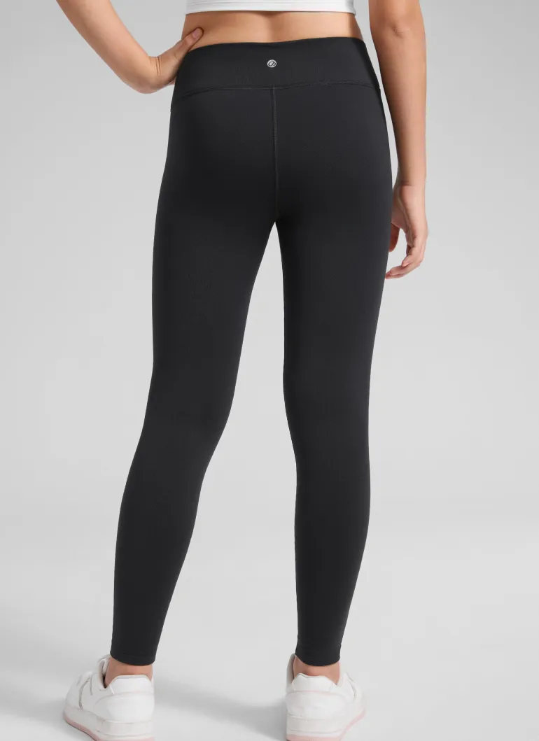 Girls Matte Thermal Fleece Lined Legging