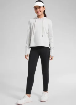 Girls Matte Thermal Fleece Lined Legging