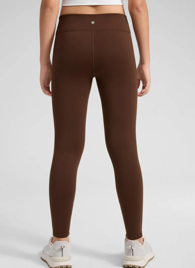 Girls Matte Thermal Fleece Lined Legging