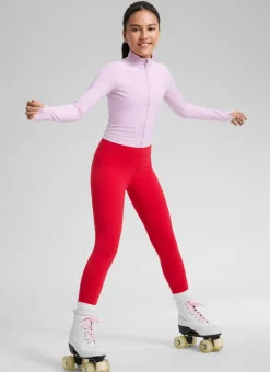Girls Matte Thermal Fleece Lined Legging
