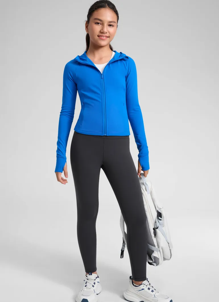 Girls Matte Thermal Fleece Lined Legging