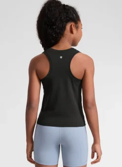 Girls Seamless Waist Length Tank
