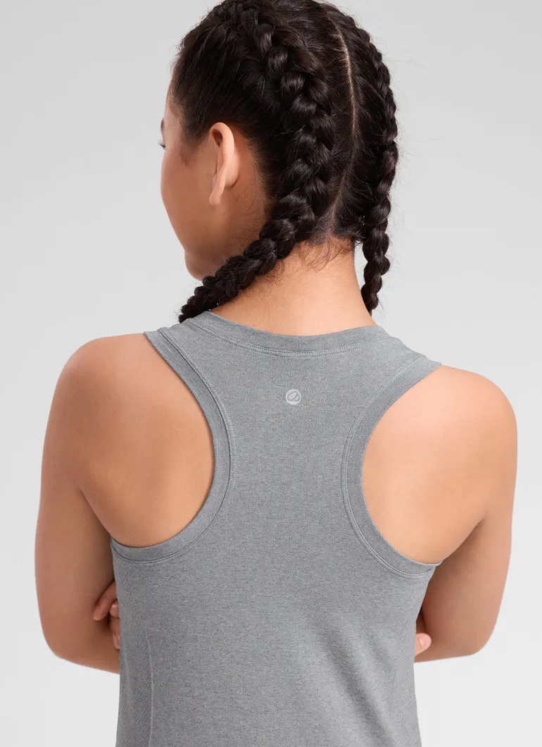 Girls Seamless Waist Length Tank