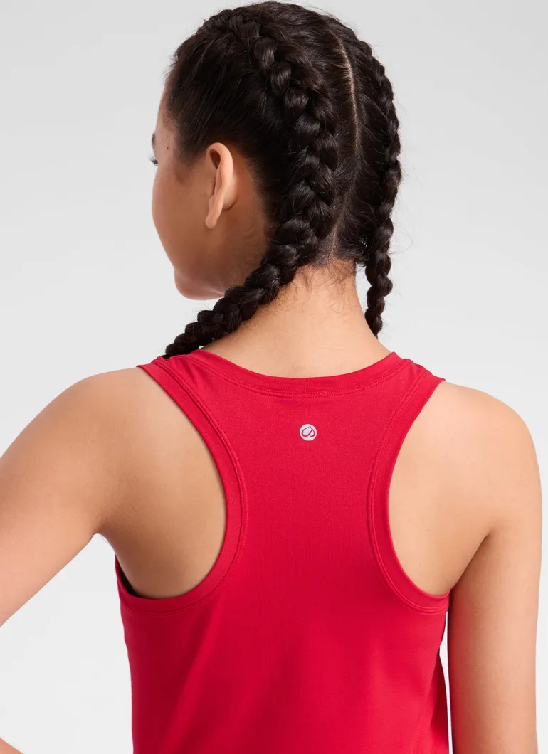 Girls Seamless Waist Length Tank