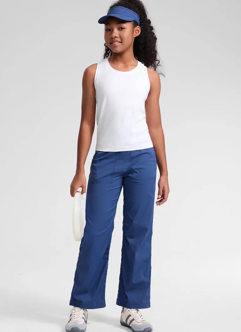 Girls Seamless Waist Length Tank