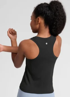Girls Seamless Waist Length Tank
