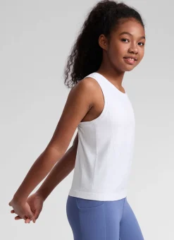 Girls Seamless Waist Length Tank