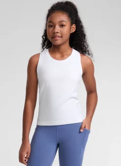 Girls Seamless Waist Length Tank