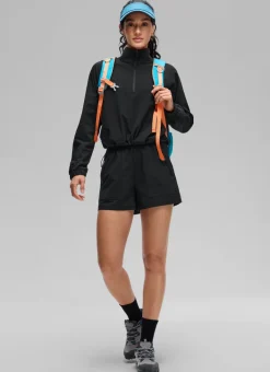 Half Zip Lightweight Pocket Long Sleeve
