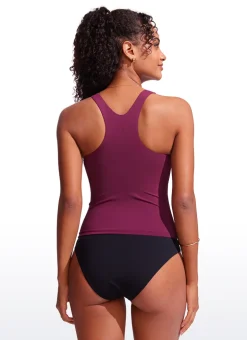 High Neck Racerback Tankini Top